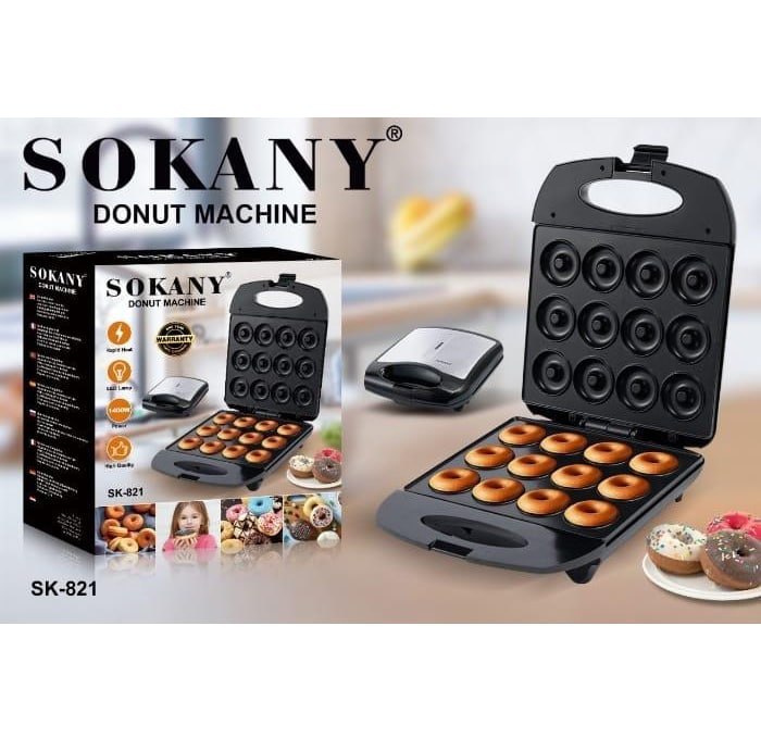 Sokany 12 Slots Doughnut/ Donut Maker