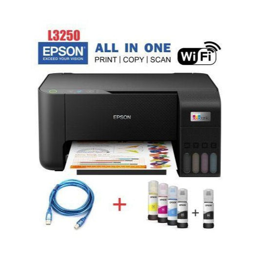 Epson EcoTank L3250 A4 Wireless Printer (All-in-One) - Print, Scan, Copy + 1 Year Warranty