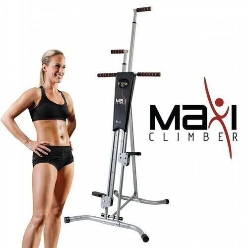 Maxi Climber Home Gym Total Body Exercise Machine with Built-in Counter and Fitness Guides for Comprehensive At-Home Workouts