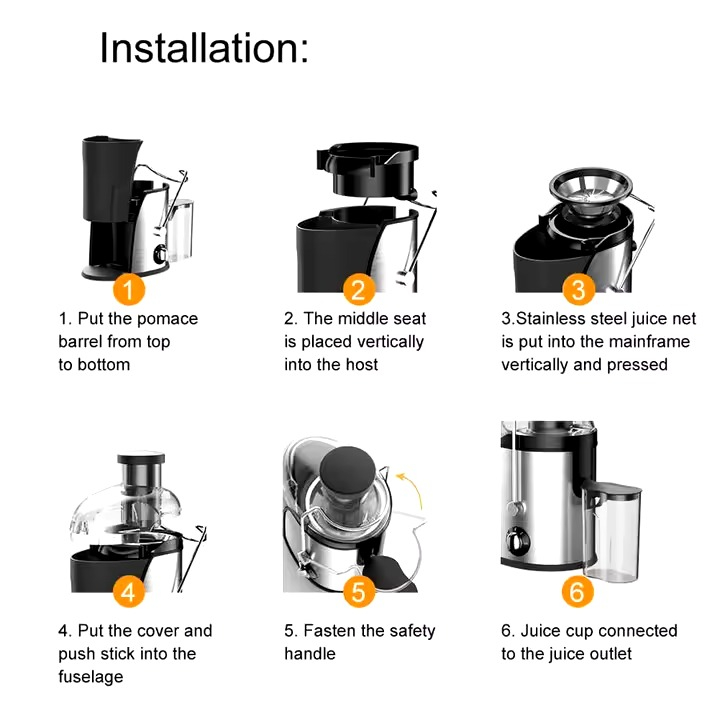 Juice Extractor & Multi Function Food Processor Blender Juicer