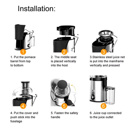 Juice Extractor & Multi Function Food Processor Blender Juicer