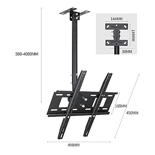 Adjustable Tilting TV Ceiling Mount, Fits Most 32-70 inch TVs, Mount On Vaulted Ceilings