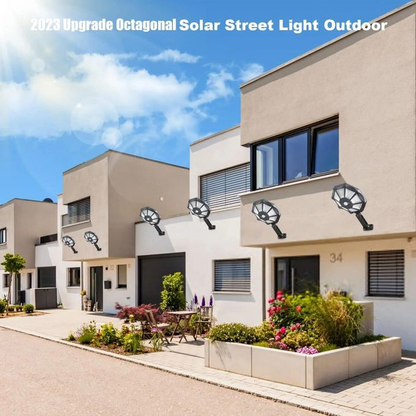 Solar Street Outdoor Wall Light with Motion Sensor for Yard Street Lamp