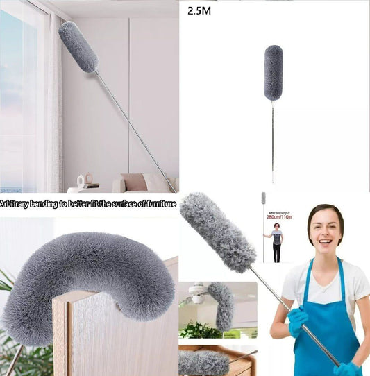 Microfiber Duster Extra Long Telescopic Pole Scratch Cleaner