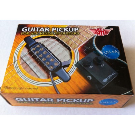 Clip-on Acoustic Guitar Pickup Audio Amplifier 12 Hole For All Box Guitars