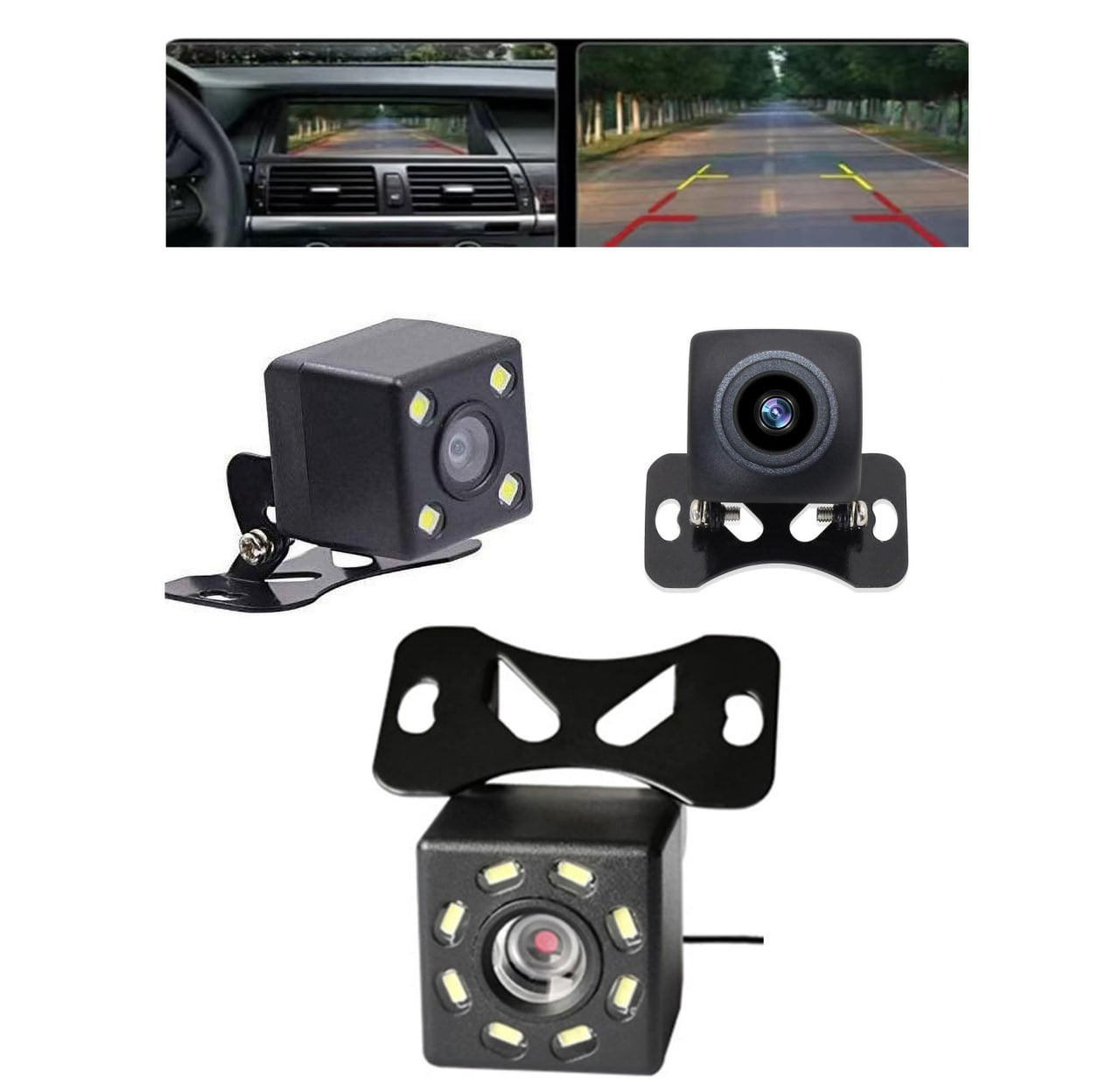 HD Reverse Camera with Night Vision, Backup Rear View Camera 170° Wide View Angel