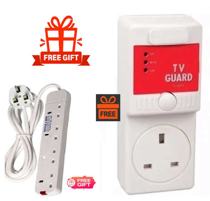 Heavy Duty TV Wall Bracket Mount with Built In Spirit Level for 14-43 Inch TV and Monitor + 4 Way Extension & TV Guard