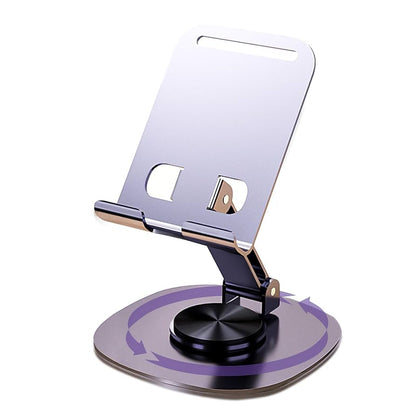 Aluminum Alloy Portable Folding Stand Compact Lazy Desktop Phone Holder Rotations 360°