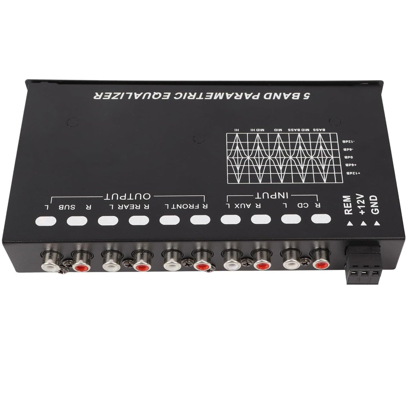 Professional 5 Band Car Audio Equalizer Crossover Amplifier