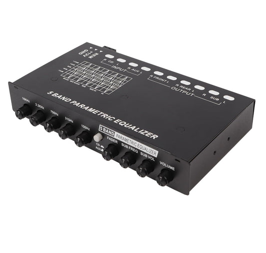 Professional 5 Band Car Audio Equalizer Crossover Amplifier