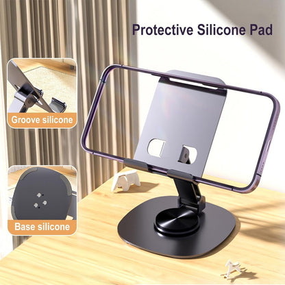 Aluminum Alloy Portable Folding Stand Compact Lazy Desktop Phone Holder Rotations 360°