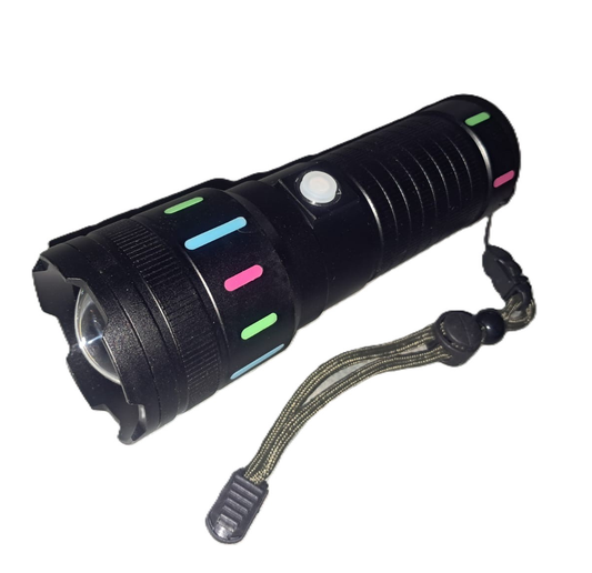 Flashlight USB telescopic zoom 150W Can Charge a Phone