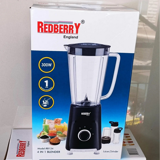 Redberry 4 In 1 Home & kitchen powerful Blender With Unbreakable 1L Jar