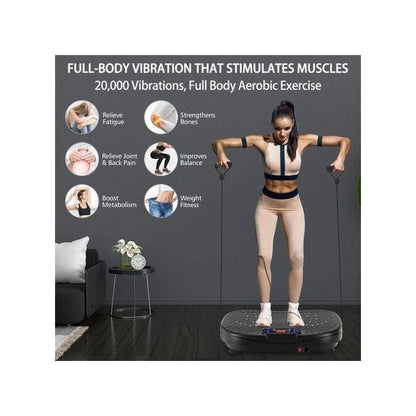 Full body Vibrating Plate Exercise Machine for Lymphatic Drainage, Weight Loss, Toning & Wellness