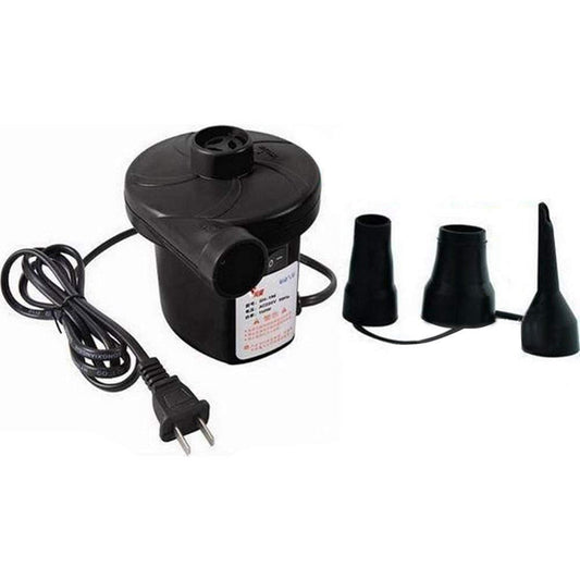 Electric Air Pump with 3 Hoses for Inflating Mattresses, Airbeds, Pools, Toys, Rafts and Vacuum Bags