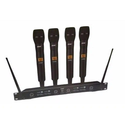 BNK BK8400 UHF Wireless Microphone System with 4 Mics Set
