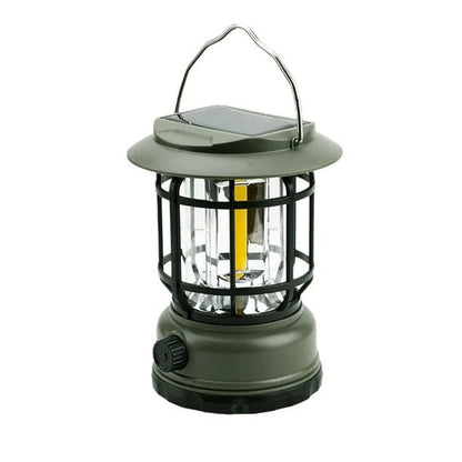 Rechargeable & Solar Powered Camping LED Lantern Lamp for Outdoor Camping, Hiking and Fishing