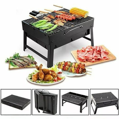 Foldable Portable barbecue charcoal grill For Outdoor Camps & Parties