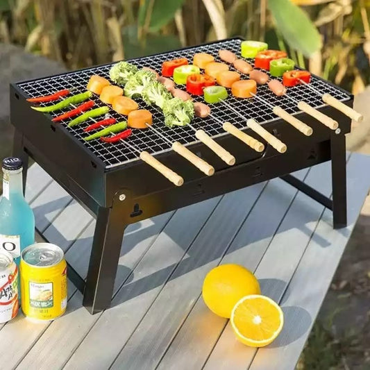Foldable Portable barbecue charcoal grill For Outdoor Camps & Parties